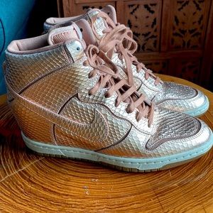 Nike Dunk Sky Hi Rose Gold 7.5